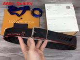 Louis Vuitton Damier Cobalt Race Print 40mm Reversible Belt M0156S Replica