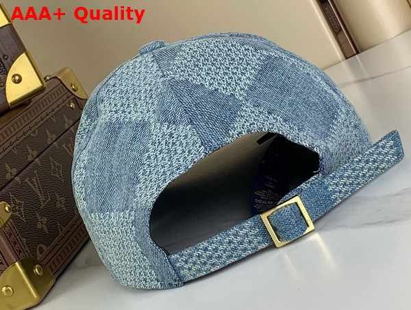 Louis Vuitton Damier Denim 3D Cap in Denim Blue M7534M Replica