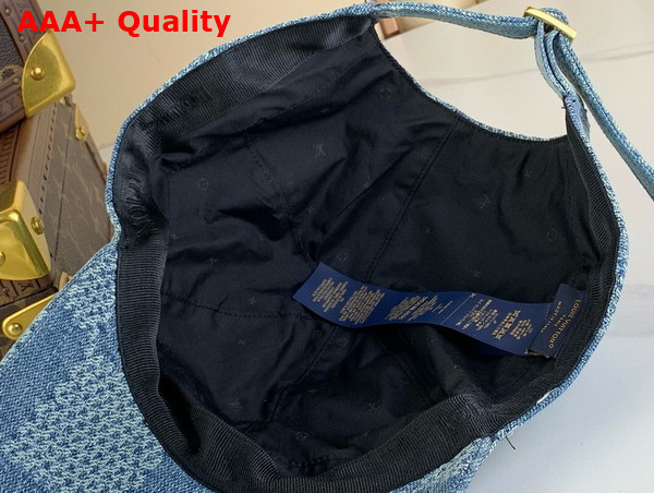 Louis Vuitton Damier Denim 3D Cap in Denim Blue M7534M Replica