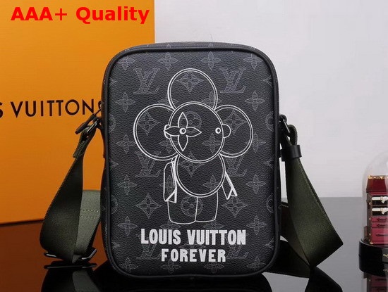 Louis Vuitton Danube PM Monogram Eclipse Coated Canvas Replica