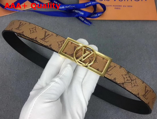 Louis Vuitton Dauphine 25mm Reversible Belt Black M0203U Replica