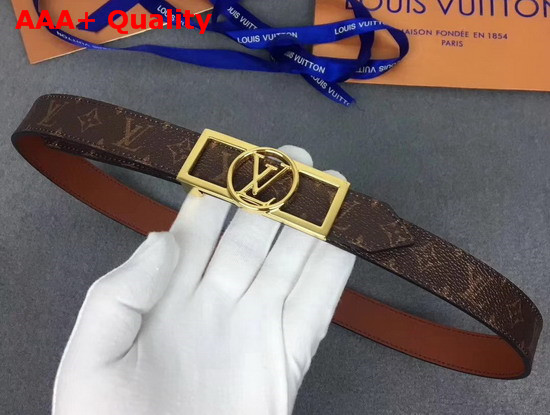 Louis Vuitton Dauphine 25mm Reversible Belt Tan M0196U Replica