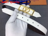Louis Vuitton Dauphine 25mm Reversible Belt White M0208U Replica