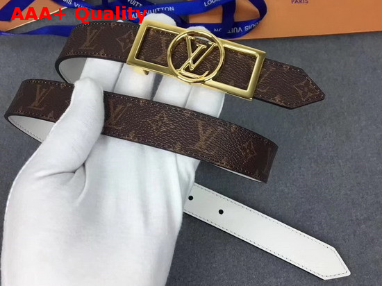 Louis Vuitton Dauphine 25mm Reversible Belt White M0208U Replica