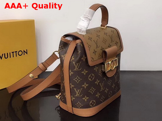 Louis Vuitton Dauphine Backpack Monogram Coated Canvas and Monogram Reverse Coated Canvas Replica