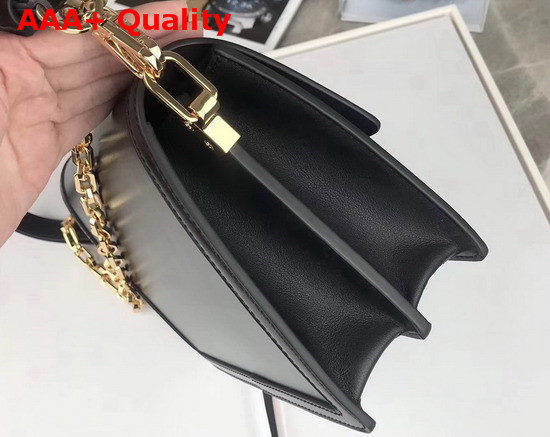 Louis Vuitton Dauphine MM Black Smooth Calf Leather M55821 Replica