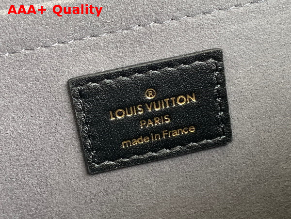 Louis Vuitton Dauphine MM Handbag in Black Calfskin Nano Size Monogram Pattern M22276 Replica