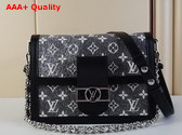 Louis Vuitton Dauphine MM Handbag in Gray Monogram Jacquard Denim M21458 Replica