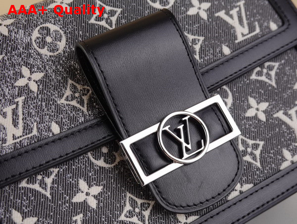 Louis Vuitton Dauphine MM Handbag in Gray Monogram Jacquard Denim M21458 Replica