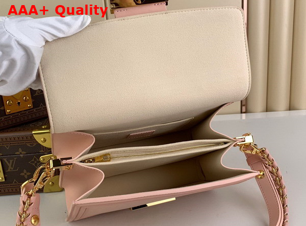 Louis Vuitton Dauphine MM Handbag in Pink Epi Grained Cowhide Leather Replica