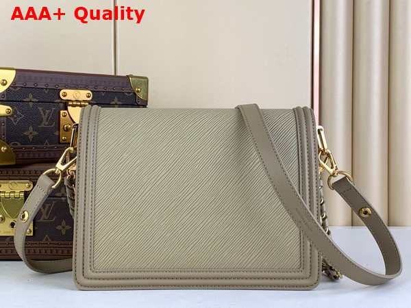 Louis Vuitton Dauphine MM Handbag in Poivre Brown Epi Grained Cowhide Leather M23635 Replica