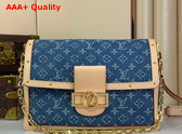 Louis Vuitton Dauphine Soft GM Monogram Denim M13319 Replica