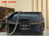 Louis Vuitton Dauphine Soft Vibe MM Black Lamb Leather M13450 Replica