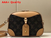 Louis Vuitton Deauville Mini Handbag in Monogram Canvas with Natural Leather Trim M45528 Replica