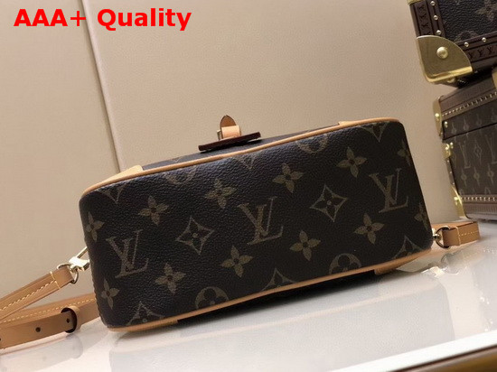 Louis Vuitton Deauville Mini Handbag in Monogram Canvas with Natural Leather Trim M45528 Replica