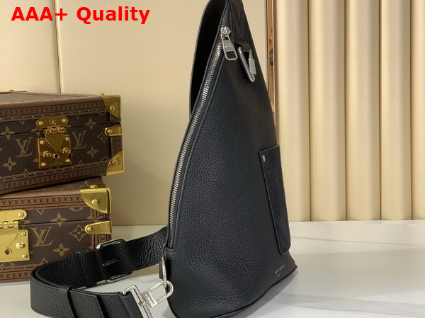 Louis Vuitton Delta Slingbag in Black LV Touch Calfskin Leather M27060 Replica