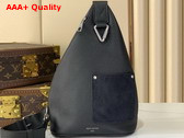Louis Vuitton Delta Slingbag in Black LV Touch Calfskin Leather M27060 Replica