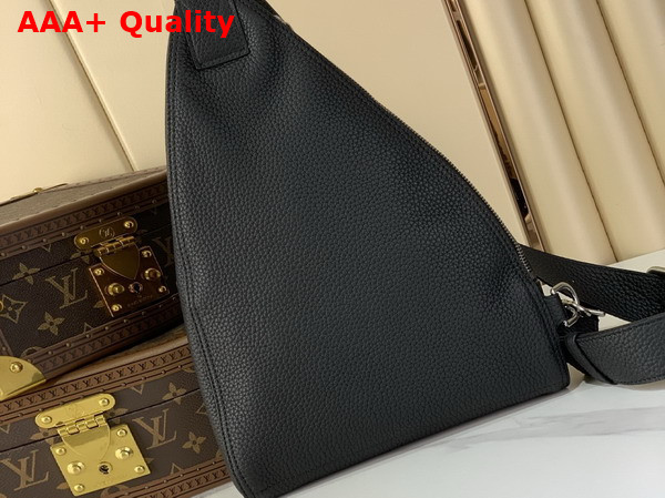 Louis Vuitton Delta Slingbag in Black LV Touch Calfskin Leather M27060 Replica