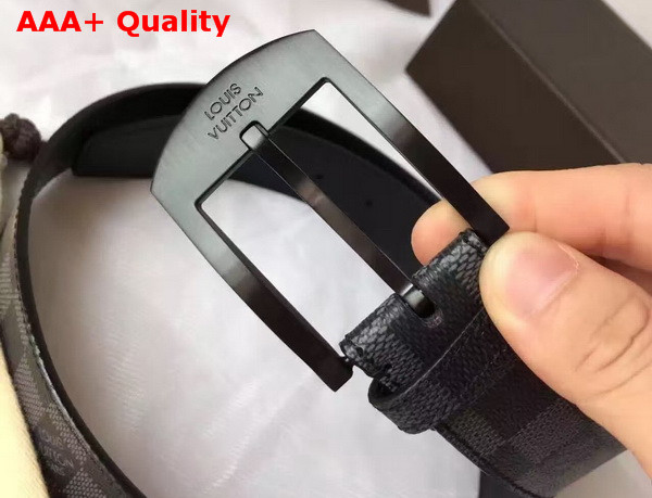Louis Vuitton Detroit Belt 35mm Damier Graphite Replica