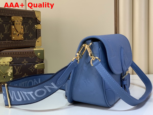 Louis Vuitton Diane Handbag in Blue Jean Monogram Empreinte Leather M27362 Replica