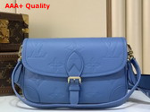 Louis Vuitton Diane Handbag in Blue Jean Monogram Empreinte Leather M27362 Replica
