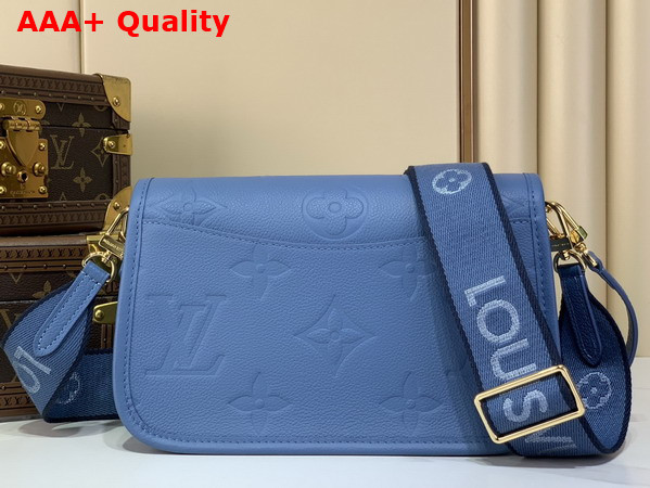 Louis Vuitton Diane Handbag in Blue Jean Monogram Empreinte Leather M27362 Replica