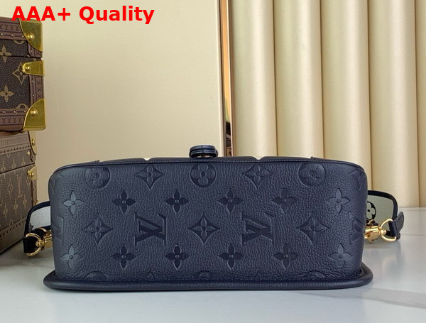 Louis Vuitton Diane PM Satchel Bag in Navy Blue Cream Monogram Empreinte Leather M47161 Replica
