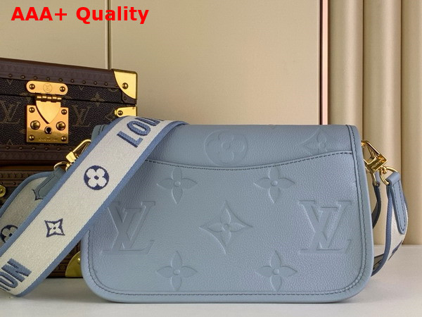 Louis Vuitton Diane Satchel Bag in Blue Hour Monogram Empreinte Leather M46846 Replica