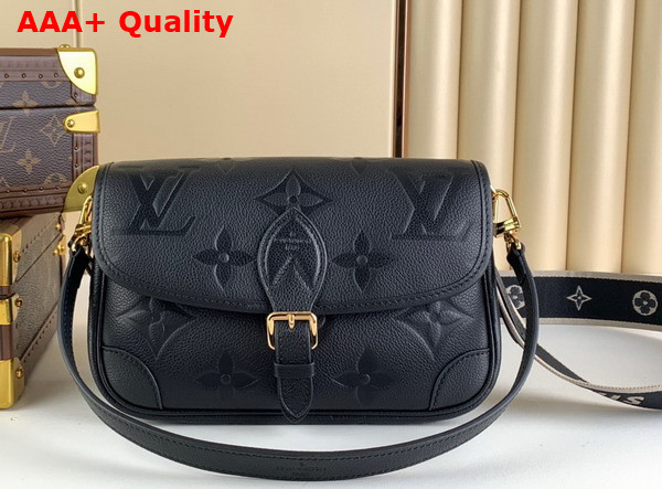 Louis Vuitton Diane Satchel in Black Monogram Empreinte Leather M46386 Replica