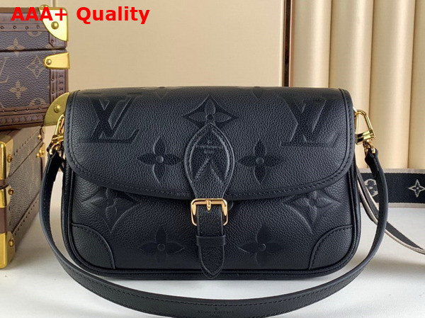 Louis Vuitton Diane Satchel in Black Monogram Empreinte Leather M46386 Replica