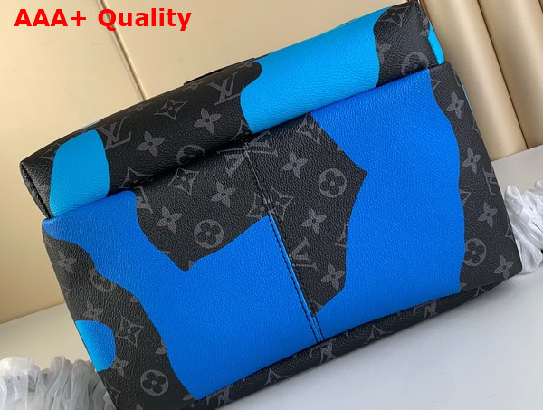 Louis Vuitton Discovery Backpack Blue and Violet Sunrise Monogram Eclipse Coated Canvas M21429 Replica