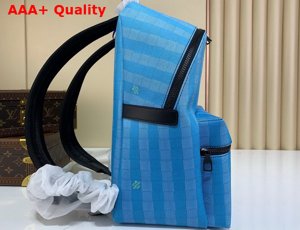 Louis Vuitton Discovery Backpack Gradient Blues of Damier Stripes Canvas M59913 Replica