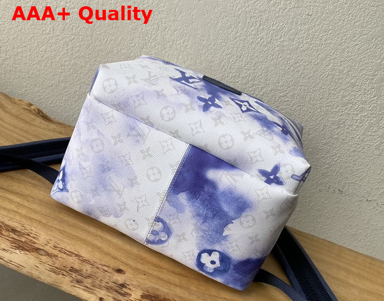 Louis Vuitton Discovery Backpack Monogram Watercolor Blue Coated Canvas M45760 Replica