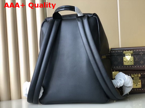 Louis Vuitton Discovery Backpack PM Black Calf Leather and Crocodile Porosus Leather N94122 Replica