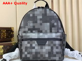 Louis Vuitton Discovery Backpack PM Black Damouflage Coated Canvas M28789 Replica
