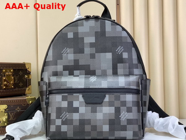Louis Vuitton Discovery Backpack PM Black Damouflage Coated Canvas M28789 Replica