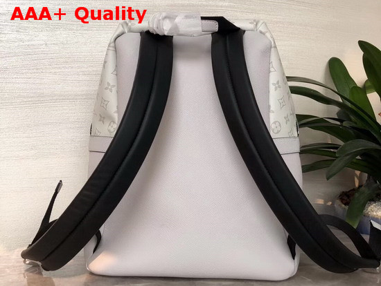 Louis Vuitton Discovery Backpack PM White Monogram Canvas and Taiga Leather M30232 Replica
