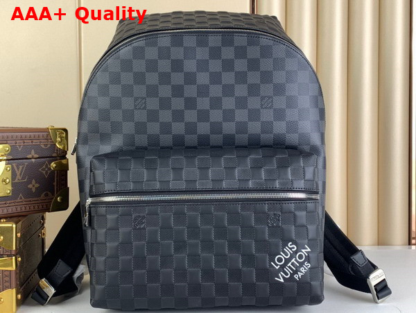 Louis Vuitton Discovery Backpack PM Damier Infini Cowhide Leather and Damier Graphite Coated Canvas N40436 Replica