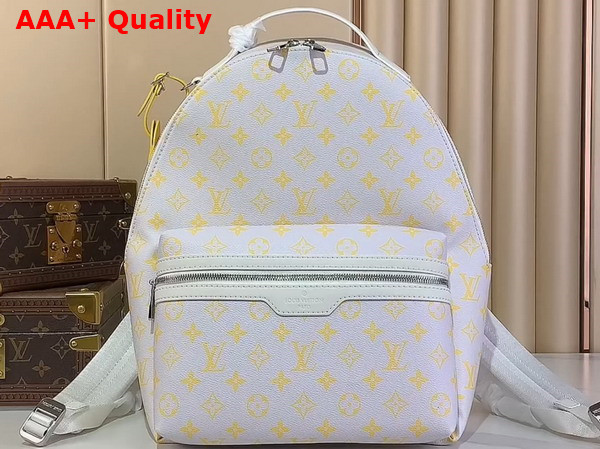 Louis Vuitton Discovery Backpack PM Gray and Yellow Monogram Glow Coated Canvas M14673 Replica