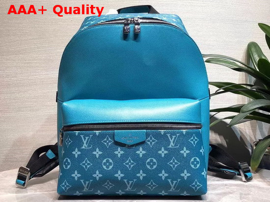 Louis Vuitton Discovery Backpack PM Green Monogram Canvas and Taiga Leather M30227 Replica