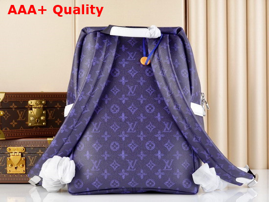 Louis Vuitton Discovery Backpack in Blue Vintage Monogram Canvas M45879 Replica