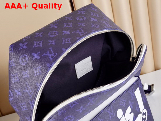 Louis Vuitton Discovery Backpack in Blue Vintage Monogram Canvas M45879 Replica