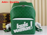Louis Vuitton Discovery Backpack in Green Vintage Monogram Canvas Replica