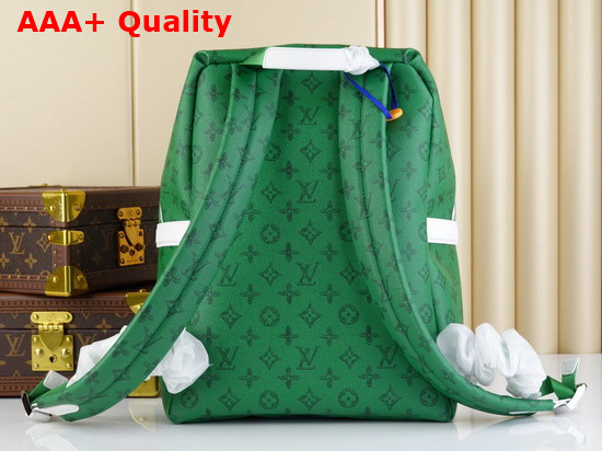 Louis Vuitton Discovery Backpack in Green Vintage Monogram Canvas Replica