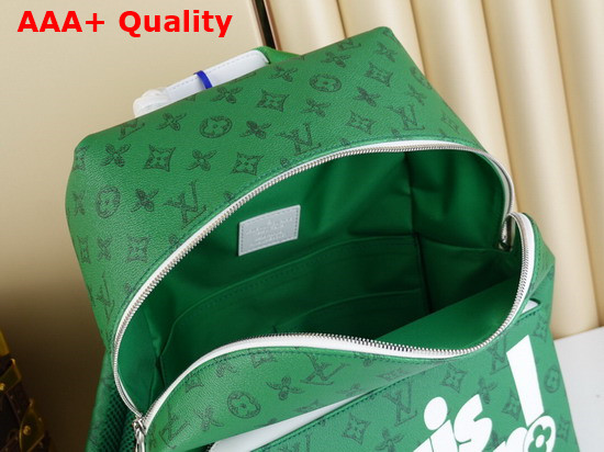 Louis Vuitton Discovery Backpack in Green Vintage Monogram Canvas Replica