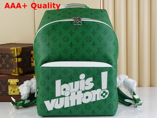 Louis Vuitton Discovery Backpack in Green Vintage Monogram Canvas Replica