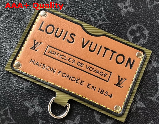 Louis Vuitton Discovery Backpack in Monogram Eclipse Canvas with an Embossed Leather Patch M45218 Replica