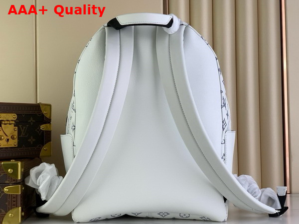 Louis Vuitton Discovery Backpack in White Monogram Shadow Calf Leather Replica