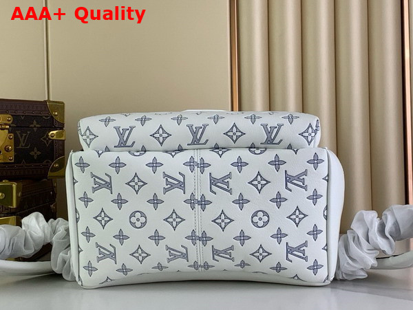 Louis Vuitton Discovery Backpack in White Monogram Shadow Calf Leather Replica