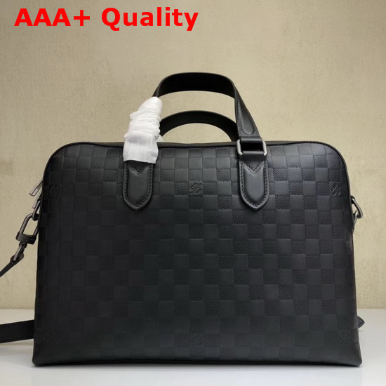 Louis Vuitton Discovery Briefcase Damier Infini Cowhide Leather Replica